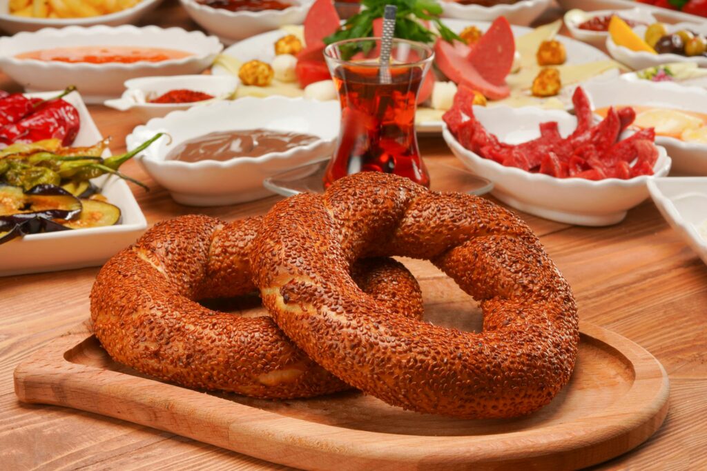 turkish breakfast simit