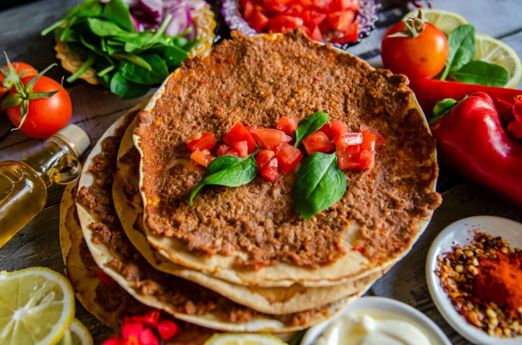 turkish street food lahmacun